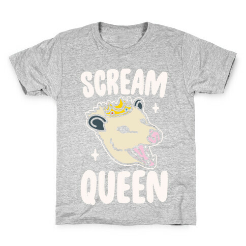 Scream Queen White Print Kids T-Shirt