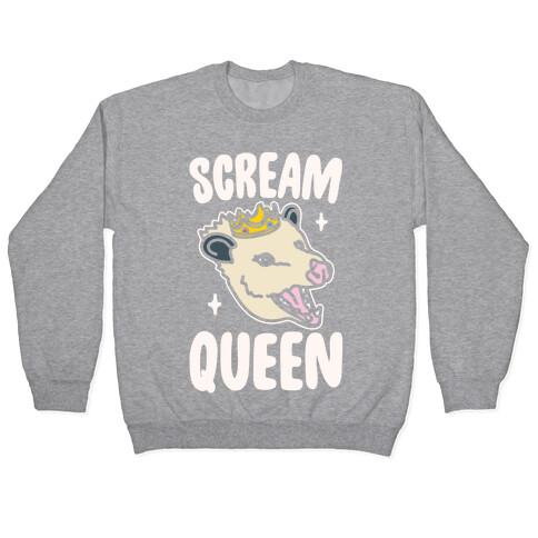 Scream Queen White Print Pullover