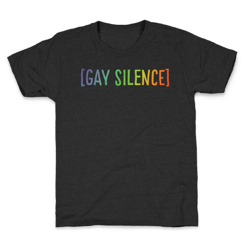 Gay Silence White Print Kids T-Shirt