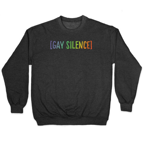 Gay Silence White Print Pullover