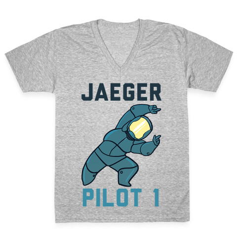 Jaeger Pilot 1 (1 of 2 set) V-Neck Tee Shirt