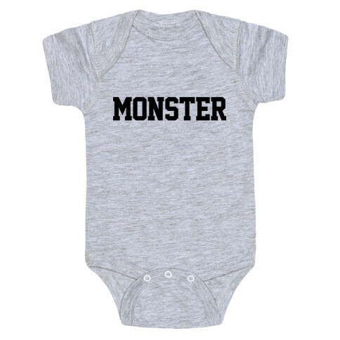 Monster Text Baby One-Piece