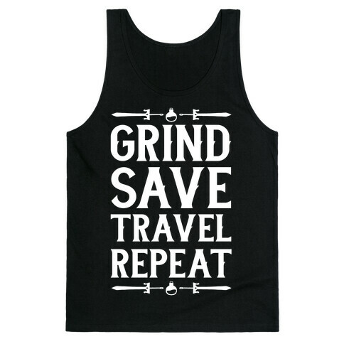 Grind, Save, Travel, Repeat Tank Top
