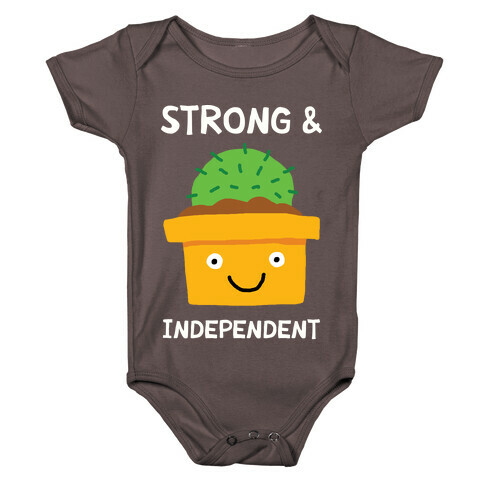 Strong And Independent Cactus Baby One-Piece