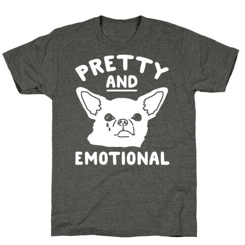 Pretty and Emotional White Print T-Shirt