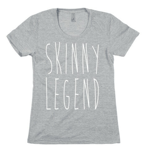 Skinny Legend White Print Womens T-Shirt