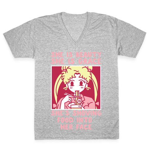 She Is Beauty Usagi V-Neck Tee Shirt