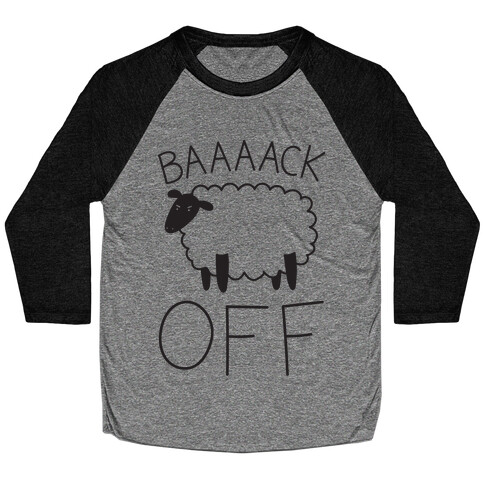 Baaaack Off Sheep Baseball Tee