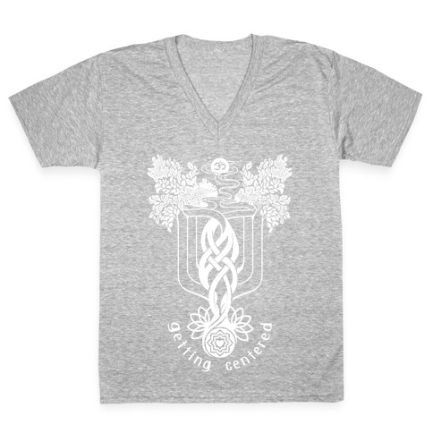 Getting Centered V-Neck Tee Shirt