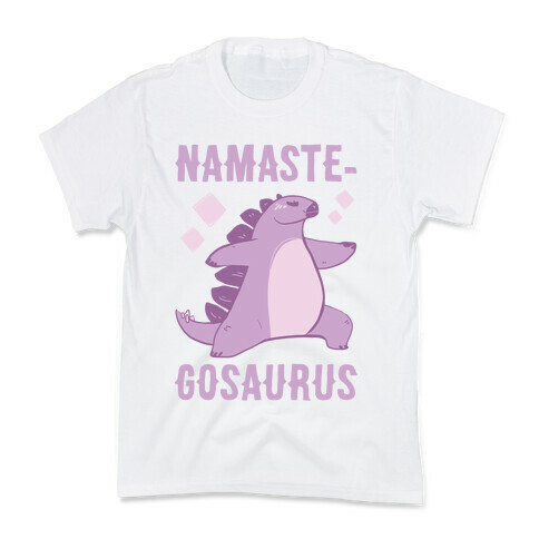 Namaste-gosaurus Kids T-Shirt