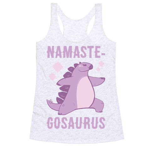 Namaste-gosaurus Racerback Tank Top