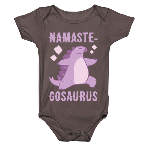 Namaste-gosaurus Baby One-Piece