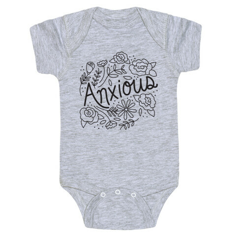 Anxious Florals Baby One-Piece