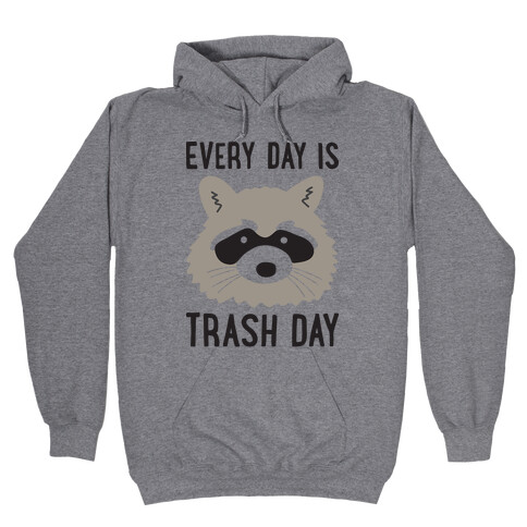 Every Day Is Trash Day Raccoon Hooded Sweatshirt