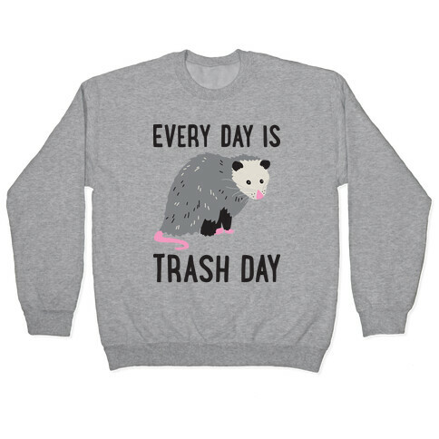 Every Day Is Trash Day Opossum Pullover