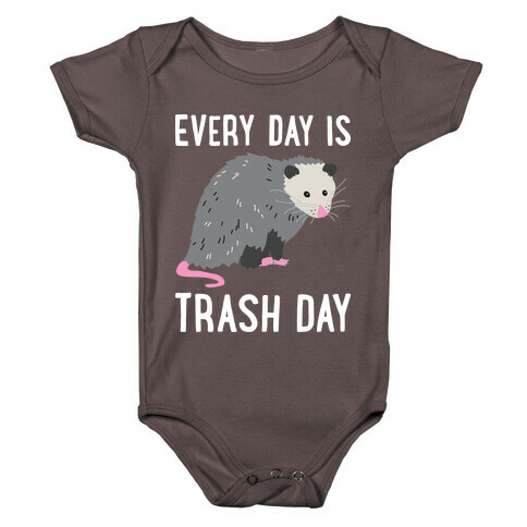 Every Day Is Trash Day Opossum Baby One-Piece