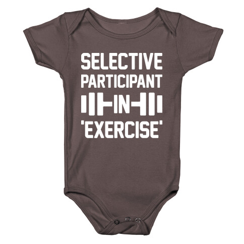 Selective Participant In Exercise Baby One-Piece
