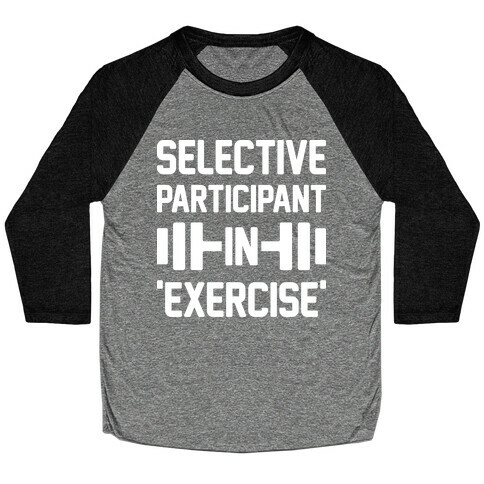 Selective Participant In Exercise Baseball Tee