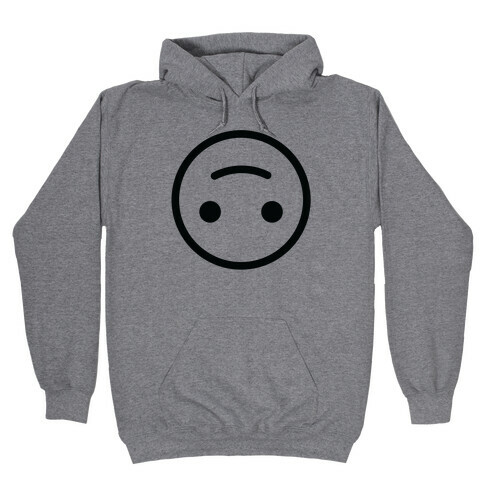 Upside-down Smiley Hooded Sweatshirt