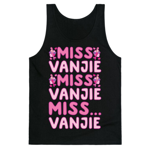 Miss Vanjie Parody White Print Tank Top