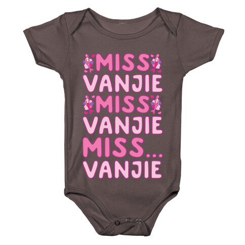 Miss Vanjie Parody White Print Baby One-Piece