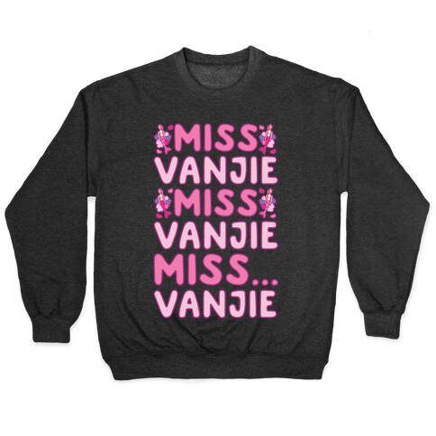 Miss Vanjie Parody White Print Pullover