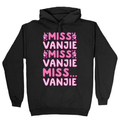 Miss Vanjie Parody White Print Hooded Sweatshirt