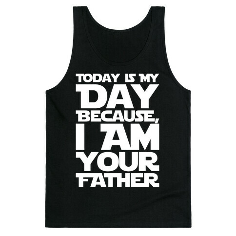 I Am Your Father Father's Day Parody White Print Tank Top