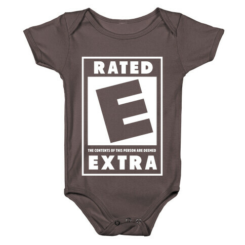 Rated E for Extra Baby One-Piece