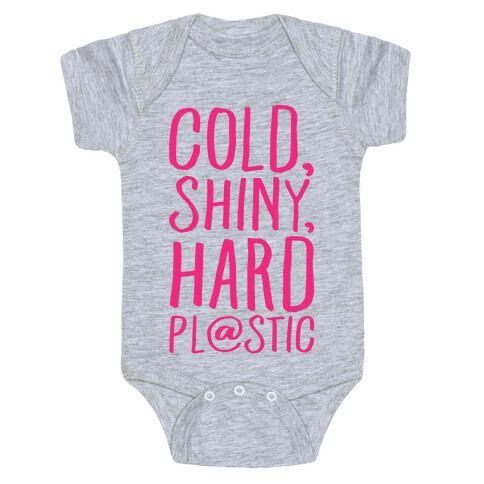 Cold Shiny Hard Plastic Parody Baby One-Piece