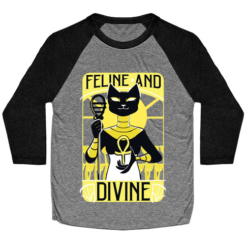 Feline and Divine Baseball Tee