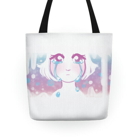 Anime Girl Tears Tote