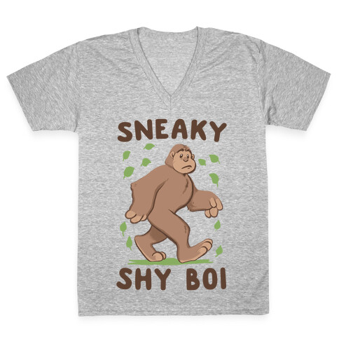 Sneaky Shy Boi V-Neck Tee Shirt