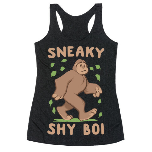 Sneaky Shy Boi Racerback Tank Top