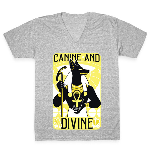 Canine and Divine V-Neck Tee Shirt
