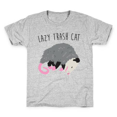 Lazy Trash Cat Kids T-Shirt