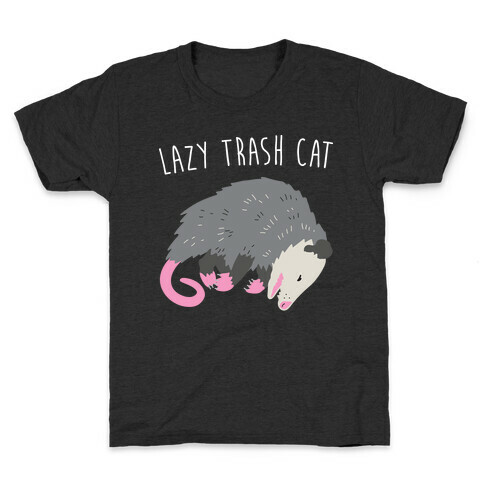 Lazy Trash Cat Kids T-Shirt