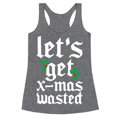 X-Mas Wasted Racerback Tank Top