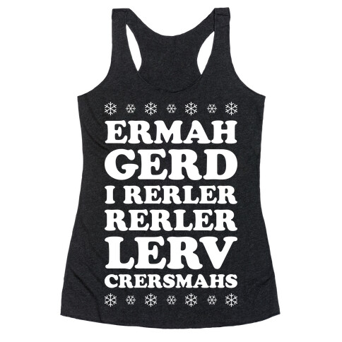 Ermahgerd Crersmahs Racerback Tank Top