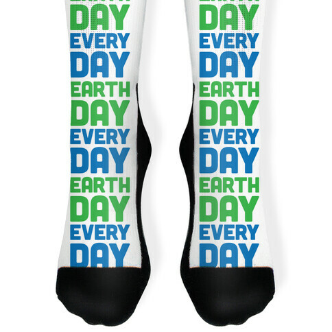Earth Day Every Day Sock