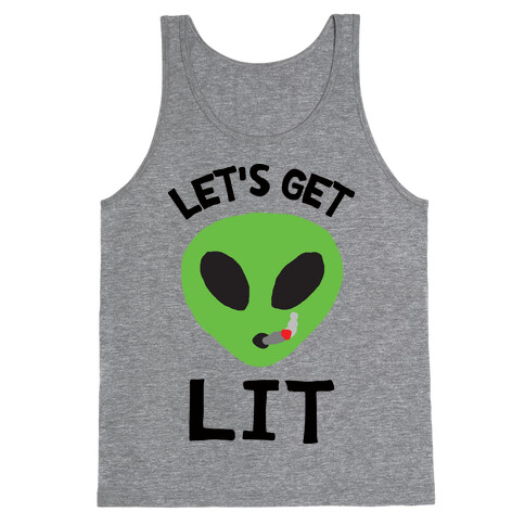 Let's Get Lit Alien Tank Top