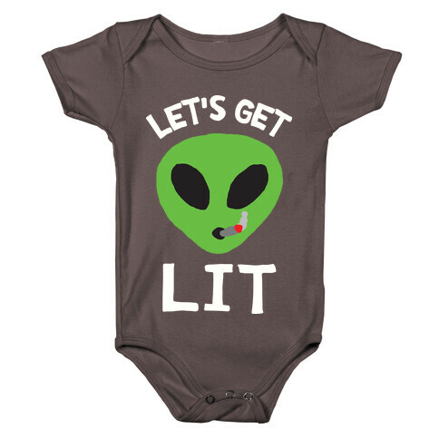 Let's Get Lit Alien Baby One-Piece