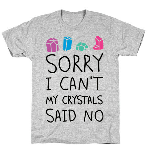 Sorry I Can't My Crystals Said Now T-Shirt