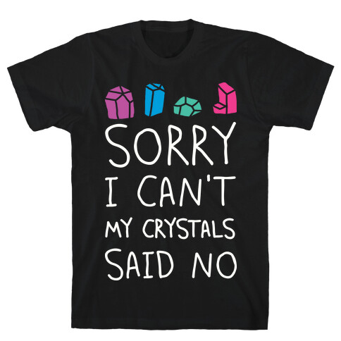 Sorry I Can't My Crystals Said Now T-Shirt