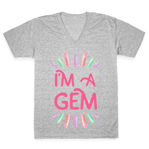 I'm A Gem  V-Neck Tee Shirt