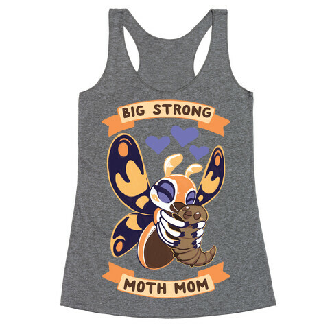 Big Strong Moth Mom Mothra Racerback Tank Top