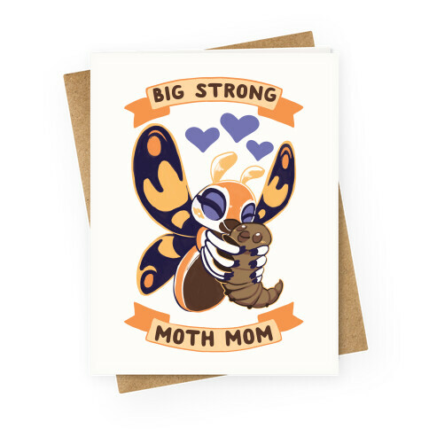 Big Strong Kaiju Mom Greeting Card