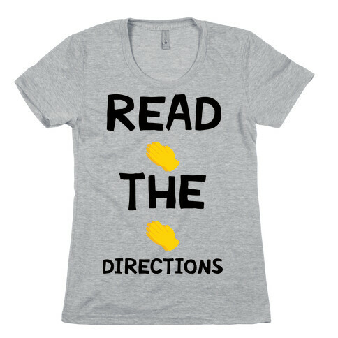 Read The Directions Clap Emoji Womens T-Shirt