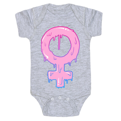 Pink Slime Feminism Baby One-Piece
