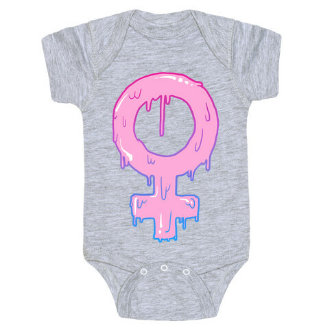 Pink Slime Feminism Baby One-Piece